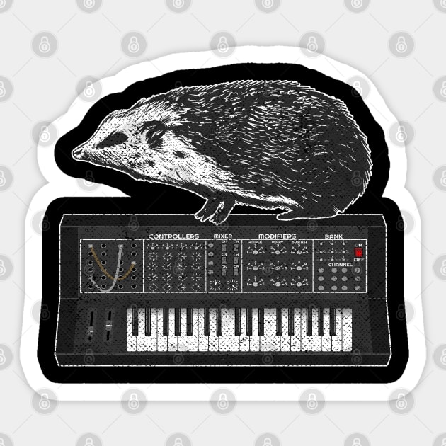 Modular Synthesizer Synth ADSR Analog Drum Machine Sticker by Kuehni